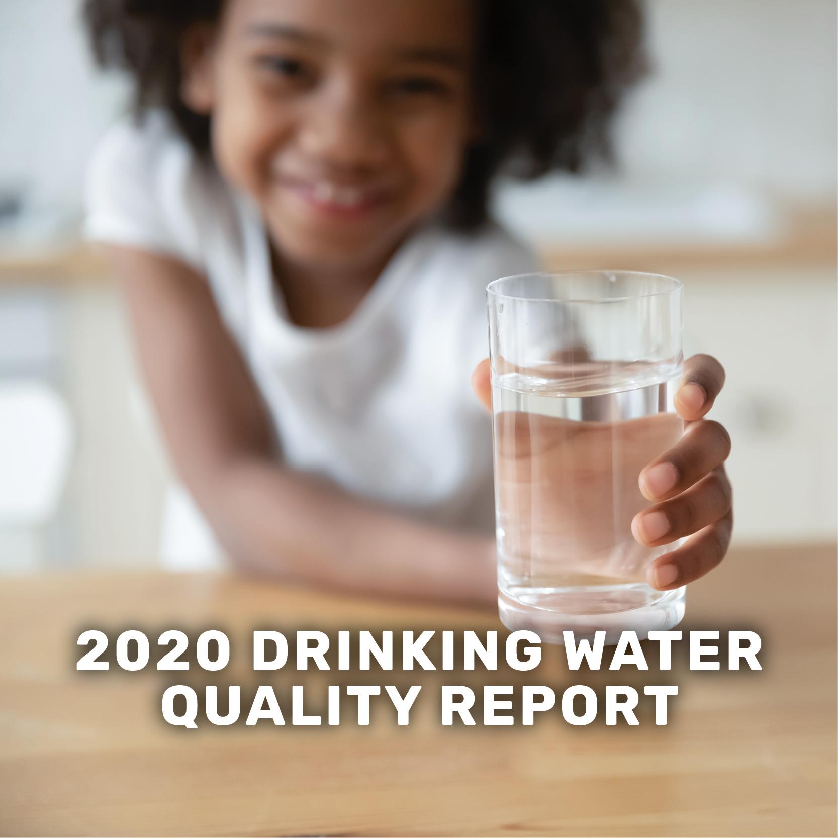2020 drinking water quality report banner